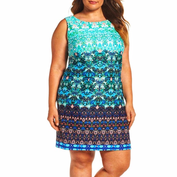 Taylor Dresses & Skirts - Taylor Mixed Print Sheath Dress Sz 24W  NWT